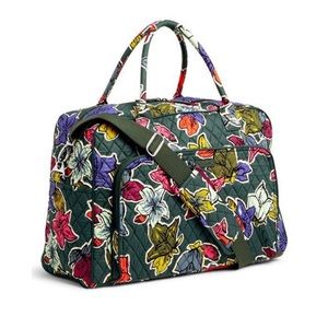 Vera Bradley Falling Flowers Weekender Travel Bag